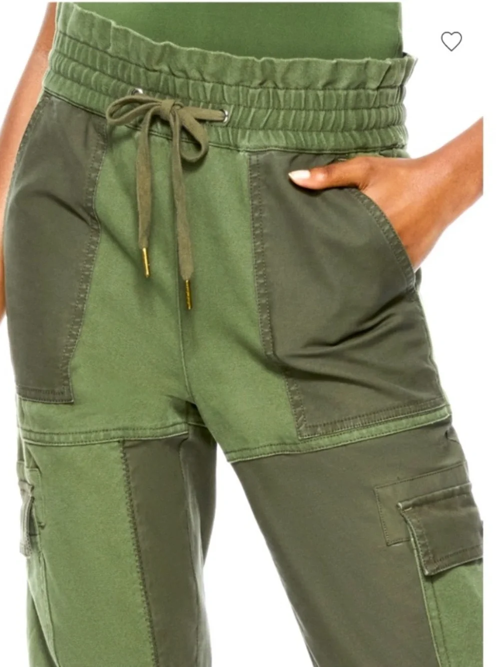Alice + Olivia Jogger Tribeca Patchwork in Green